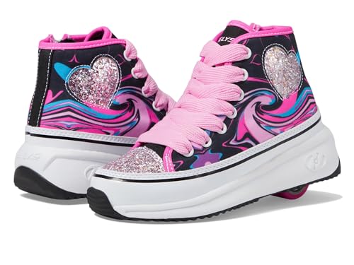HEELYS Girl's Veloz Chi (Little Kid/Big Kid/Adult) Black/Pink 5 Big Kid (Women's 6) M