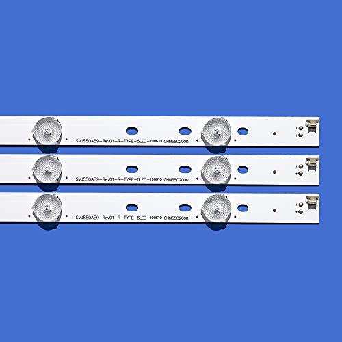 Tira de LED SVJ550AB9-Rev01 de recambio para reparación de pantalla de televisión 4