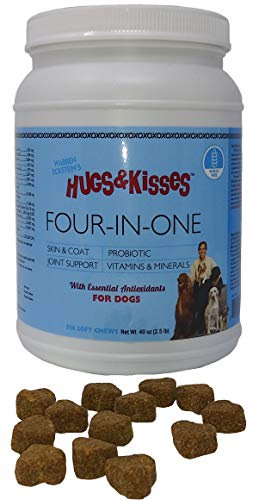 Hugs & Kisses Warren Eckstein's Four-In-One Vitamin Mineral Supplement Treat For Dogs #TOP5