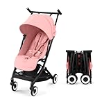 Cybex Libelle 2 Travel pockit Baby Stroller - Lightweight Carry-On Travel Stroller for Airplane with One-Hand Recline, Compatible with CYBEX Car Seats, Candy Pink