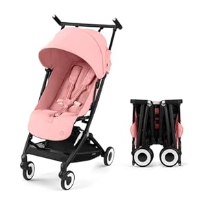 Cybex Libelle 2 Travel pockit Baby Stroller – Lightweight Carry-On Travel Stroller for Airplane with One-Hand Recline, Compatible with CYBEX Car Seats, Candy Pink
