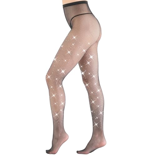 Image of EVERSWE High Waist Fishnet Tights, Thigh High Suspender Stockings