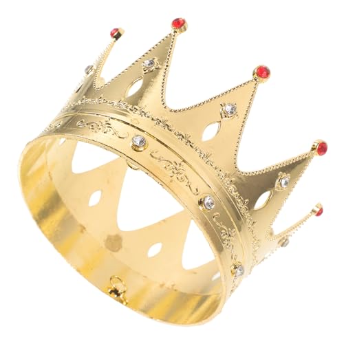TOYANDONA Birthday Crown vinage crowns hair accessories Toy king crown for boys gold rhinestones aldult cosplay little girl crown cake headgear royal king hat