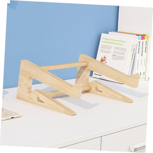 Base para laptop de madera ajustable Uonlytech miniatura 6