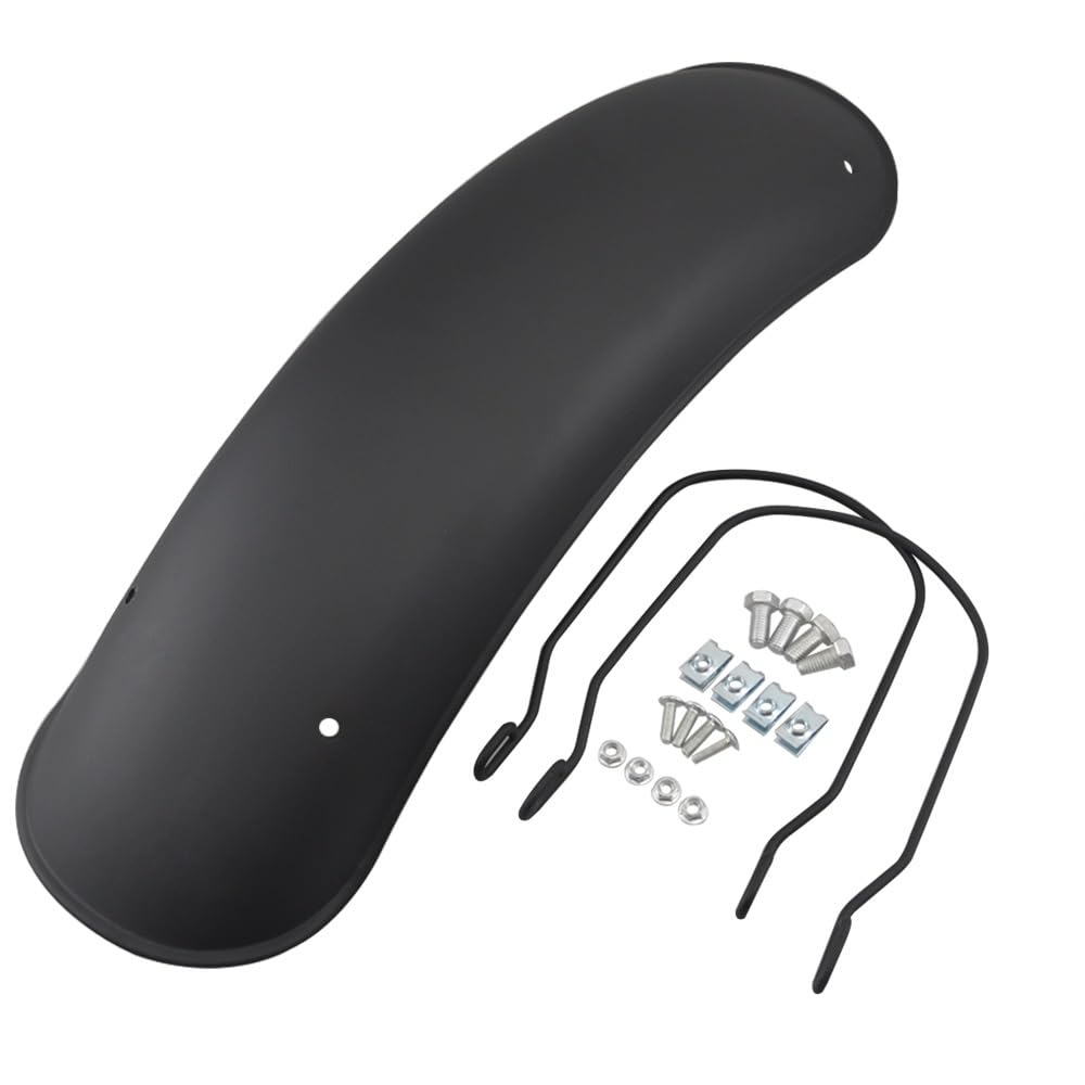 Moto Nero Parafango Anteriore Retro Copertura In Metallo Opaco Per CG125 Cafe Racer Chopper