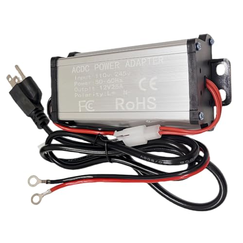 110V to 12V Power Converter Adapter for 5KW / 8KW All-in-One Diesel Air Heater DC Power Converter AC to DC Transformer for Indoor Use in RV Caravan Garage Heating Accessories