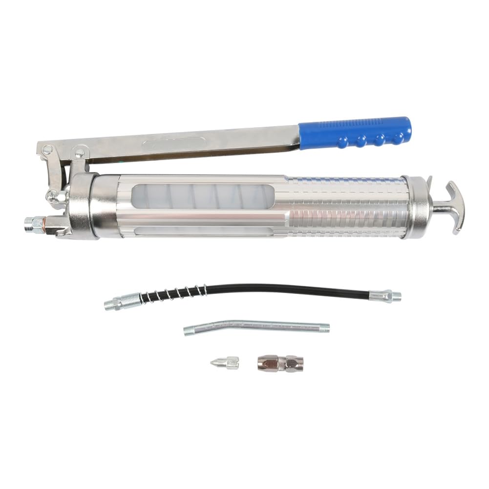 Jnchdghwa Grease Pump Heavy Duty Lubrication Tool with Transparent Tube Kit for Automotive Industrial and Agricultural Equipment