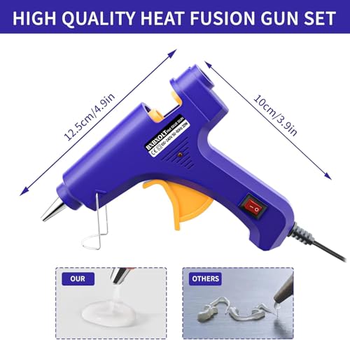 Mini Hot Glue Gun Set for Class Project, Small Glue Gun Hot Melt Arts Craft DIY Glue Gun for Crafts School DIY Arts Home Quick Repairs (Multicolored 8 Pieces) - Image 5