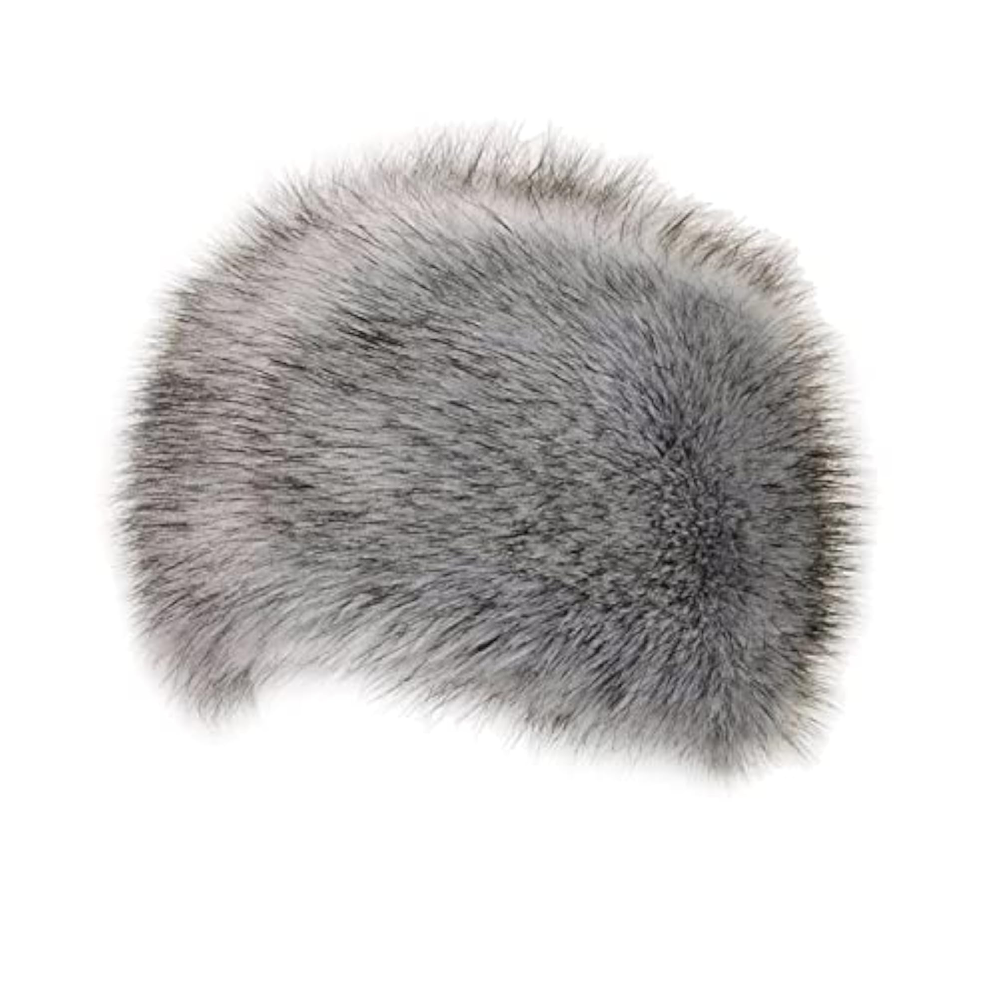 Light Gray Winter Faux Fur Hat for Outdoor Wear