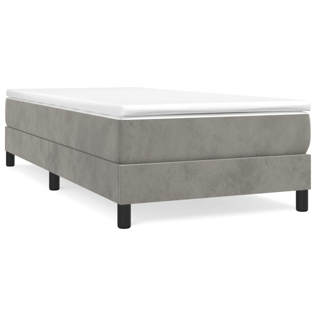 boxspringbett 180x200,Bett 180x200,boxspringbett Boxspringbett Hellgrau 100x200 cm Samt