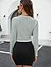 ZAFUL Women's Long Sleeve Ribbed Cropped Cardigan Sweaters Open Front Bolero Short Shrugs Light Gray XL
