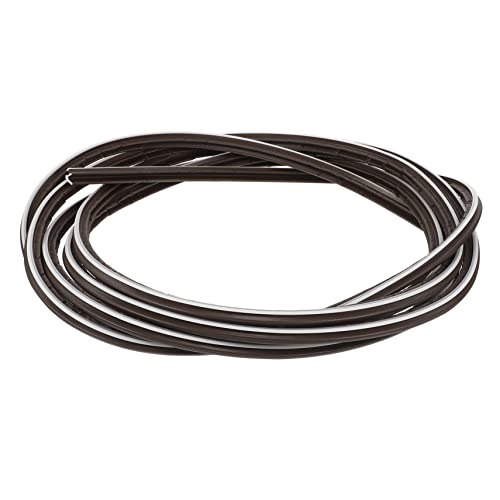 Bande de joint de porte en bois PVC café x2 isolant phonique
