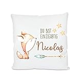 namenskissen baby köln ❤️ Namenskissen mit Fuchs und Spruch für Kinder.