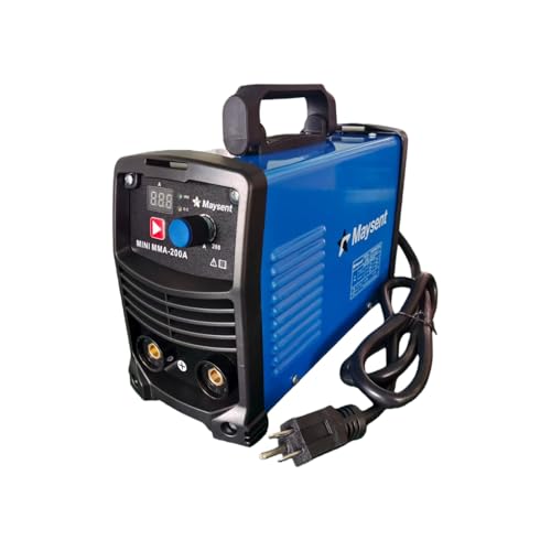 Image of MAYSENT 200A Mini MMA Stick Welder 110V Portable Inverter - Hot Start, Arc Force, Anti-Stick, Digital Display, Synergic Control