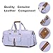 BLUBOON Weekender Overnight Duffel Bag with Shoes Compartment for Women Men Canvas Weekend Travel Tote Carry On Bag (Purple)