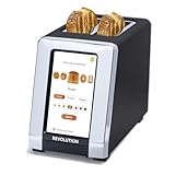 Revolution R180 Connect Touchscreen Smart Toaster with High-Speed InstaGLO Technology β Choose from 6 Bread Types, 7 Browning Levels, & Toastie Press Mode (Black, 2-Slice)