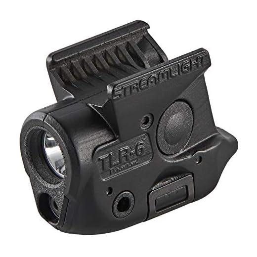 Streamlight 69284 TLR-6 100-Lumen Pistol Light with Integrated Red Aiming Laser Designed Exclusively and Solely for Sig Sauer P365, Black