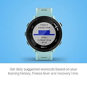 Garmin Forerunner 55, GPS Running Watch with Daily Suggested Workouts, Up to 2 Weeks of Battery Life, Aqua — photo 5 of 6