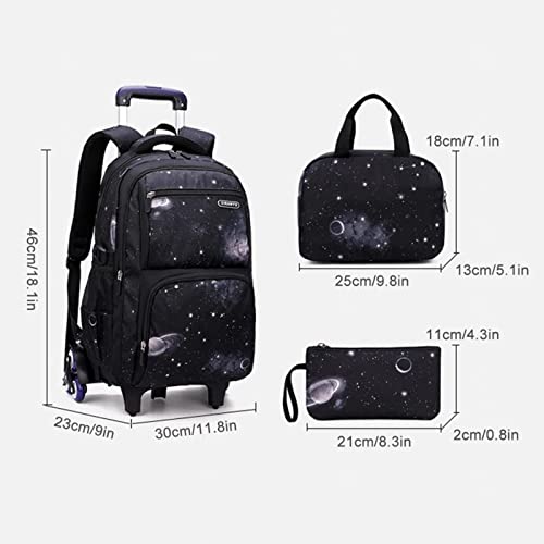 Rolling Pack, Mochila Rolante Infantil, Mochila Rodinhas Para Meninos, Meninas, Mochila Com Rodas, C