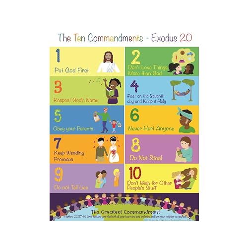 The Ten Commandments Poster For Kids (1, 17' x...