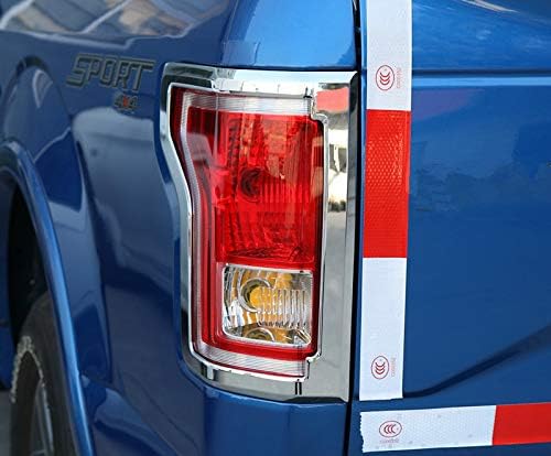 ABS Chrome Rear Tail Light Trim Cover 2pcs for Ford F150 F-150 2015-2019
