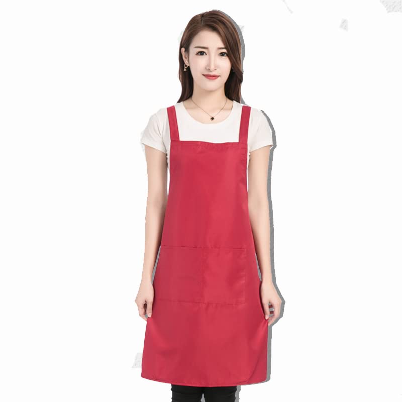 Egurs Apron Women Men Adjustable Waterproof Apron with 2 Pockets Cooking Apron Work Apron Kitchen Apron for Cooking Baking
