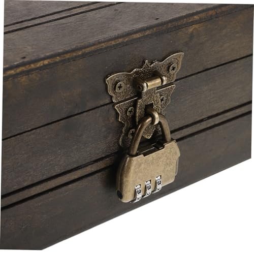 Boîte de rangement rétro en bois vieilli de haute qualité LIFKOME - 4