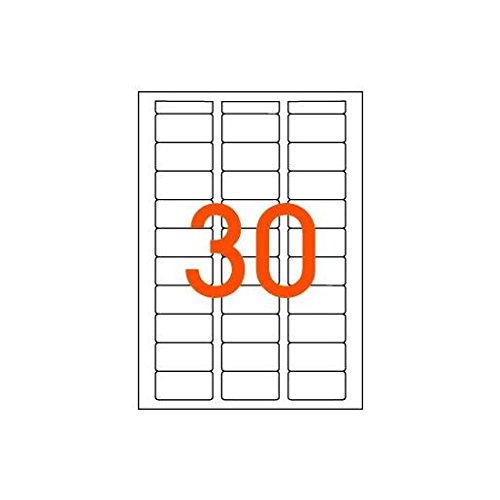 agipa 114016 Universal-Etiketten, 19 x 38 mm, weiß