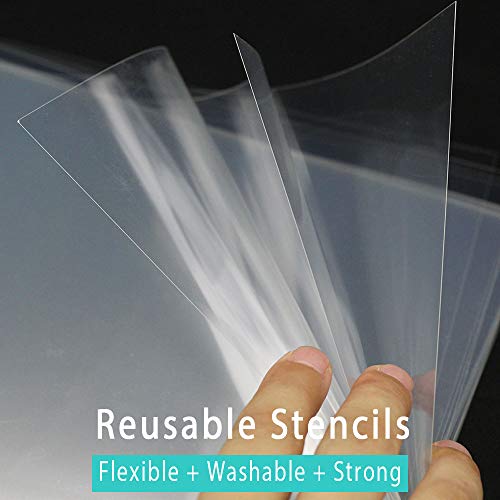 15 Pack 6 Mil Mylar Sheets, 12 x 12inch Clear Blank PET Blank Stencil Material, Make Your Own Stencil Compatible Vinyl Cutting Maching - Image 4
