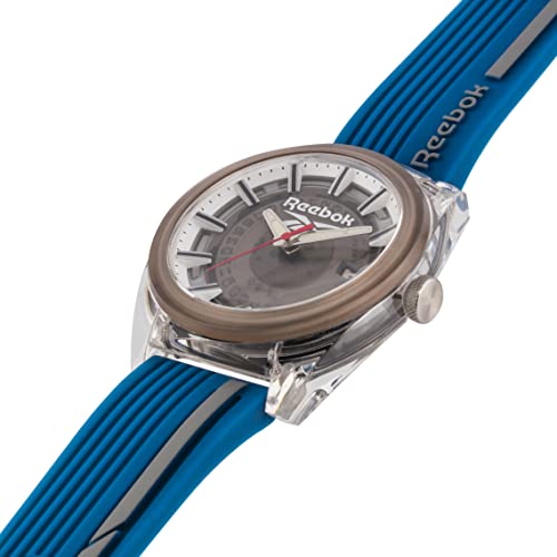 Image of Reebok Men Silicone Walker Analog Clear Dial Watch-Rv-Wal-G3-Pzin-Aa, Band Color-Blue