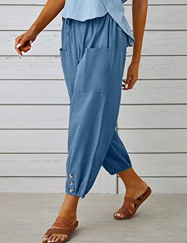 Image of Bozanly Women Casual Harem Pant Boho Loose Yoga Capris Trousers 2026