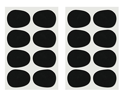 UCTOP STORE 16 Coussins d'Embouchure Pastilles Protège-Bec pour Clarinette / Saxophone Noir