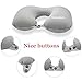 Neck Pillow,HokoAcc Inflatable Travel Pillow for Comfort Sleeping and Relaxation Ultralight U-shaped Airplane Pillow (1)