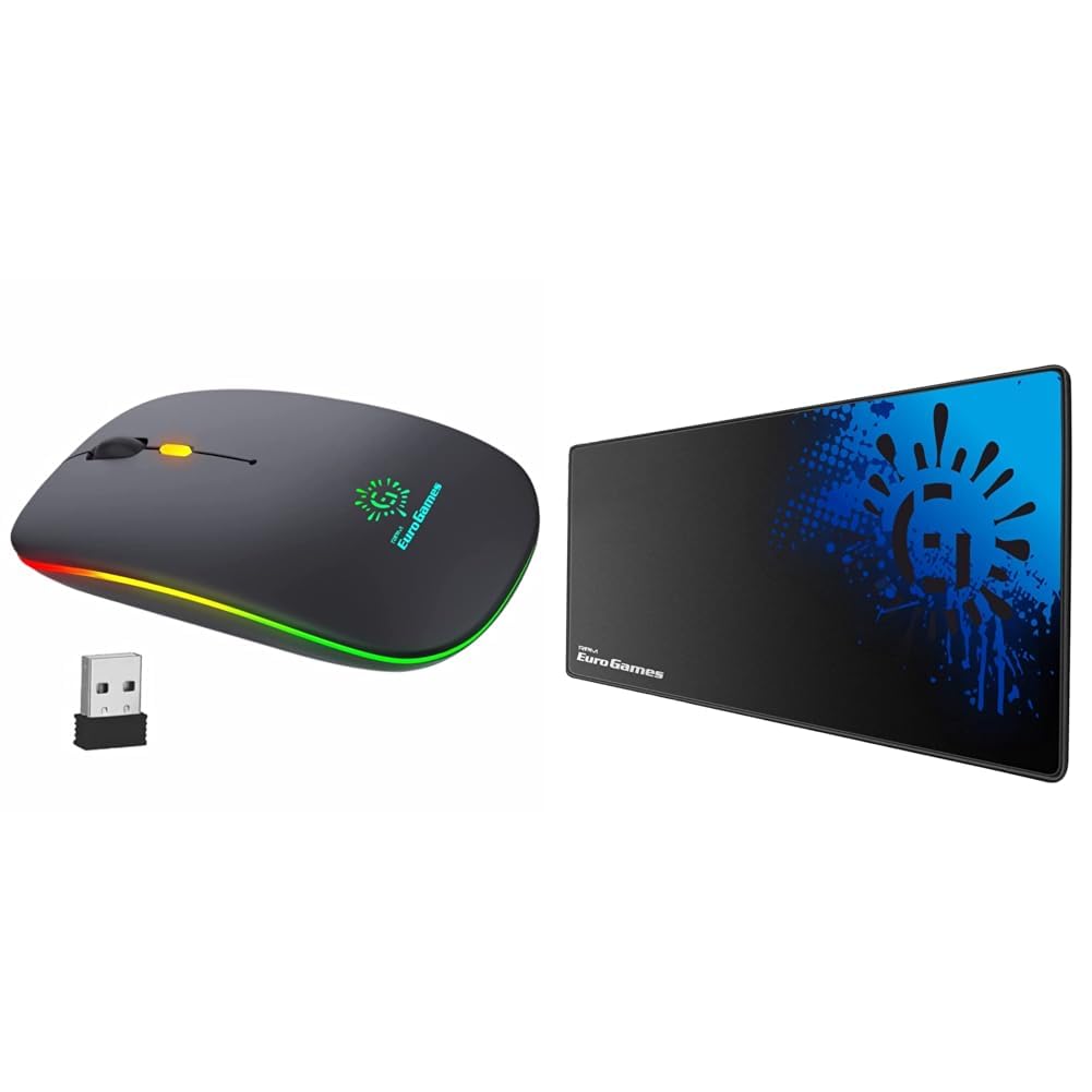 RPM Euro Games Wireless Gaming Mouse | Rechageable 500 mAh Battery | Adjustable 2400 DPI | 6 Color B (B0CKT8DHM6) Amazon Price History, Amazon Price Tracker