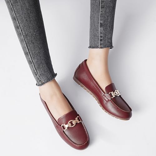 Image of Cvistpieo Loafers for Women Business Casual Shoes Comfortable & Lightweight Penny Loafers Slip On Work Flats