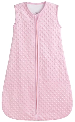 Image of BABYINABAG Summer Model Baby Sleeping Bag and Sack, Plush Minky Dot, 1.25 Tog for Infants and Toddlers (Small (3-11 mos))