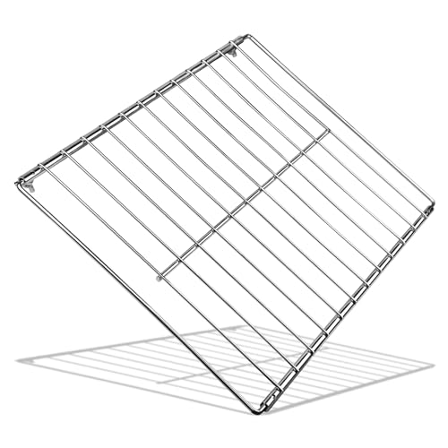 Evecad Universal Adjustable Wire Oven Rack Extendable Baking Rack Adjusts from 17-30 Length Chrome Telescopic Oven Cooker Shelf Rack For Whirlpool Frigidaire GE Kenmore Ovens 1 Pack