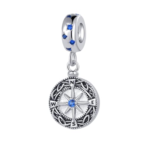 Image of Sparkling Lucky Star Charm Compatible Pandora Charm Bracelet Bead I Love You Gift for Women Pendant Jewelry