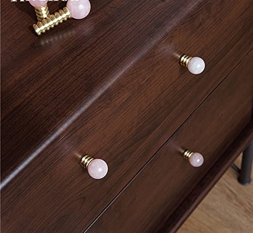 Boutons de porte et poignées en cristal rose ergonomique - 6