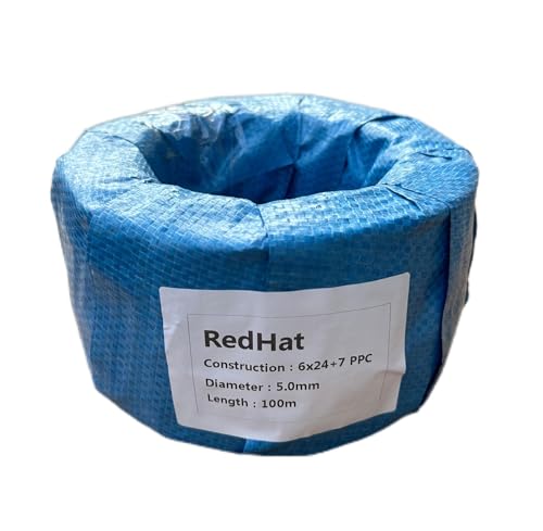 メッキワイヤー 線径5mm 6×24 100M巻 ワイヤーロープ 油抜き わいやーろーぷ 油無し 5ミリワイヤー 安全 グリス無しくくりワイヤ くくりわな くくり 罠 ワイヤー 猪 シカ 鹿用 捕獲 狩猟 鉄 PP芯 仕掛け 工事 固定 地震対策 落下防止