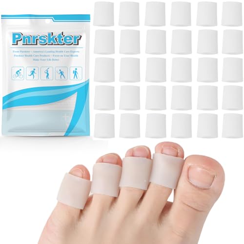 30 PCS Protezione Dita Piedi Silicone, Proteggi Dita Piedi Gel, Protezione Mignolo Piede, Distanziatore Dita Piedi Separatore Dita Piede Per Prevenire Vesciche, Calli, Attrito Antidolorifico (30pz)