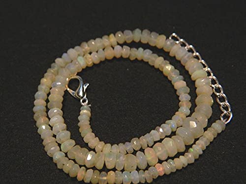 Natural Ethiopian Opal en perles rondelles facettées de 3mm-8mm pour enfilage