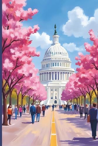 Washington D.C. Travel Journal: A lined 6x9 notebook to write about your trip to the U.S. capital