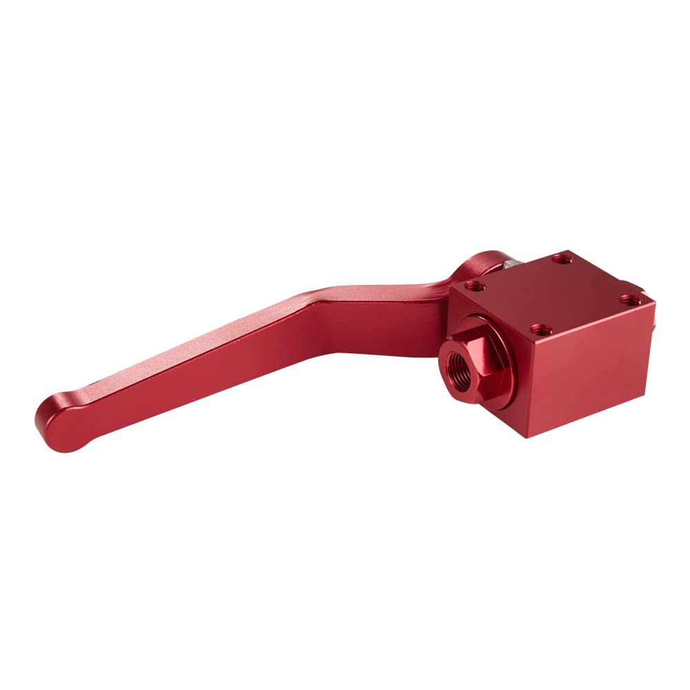KYOSTAR 1/8 Zoll NPT-Absperrventil, Aluminium-Bremsleitungssperre, Absperrventil, Rot