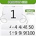 AceOrbit 100 Set PP Rectangular Equestrian Numbers 6.5 x 4.3 Running Bibs Race Tryout Numbers Holder for Sports Horse Show Supplies Accessories for Dressage Showing Races Events (1-100)