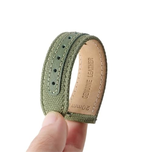 Bracelet de montre en cuir véritable et nylon 22mm pour sublimer votre style