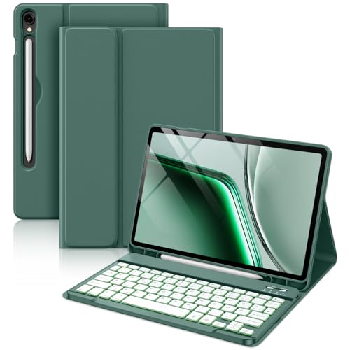 Vobafe Coque Clavier pour Samsung Galaxy Tab S10 Lite/S10 FE/S9 FE 10.9