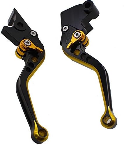 Miniatura 2 de FXCNC - Palancas de freno de carreras cortas y ajustables de doble color, aptas para Yamaha FZ1 FAZER 06-15, FZ8 11-15, FZ6RXJ6 DIVERSION 09-15, FZ6
