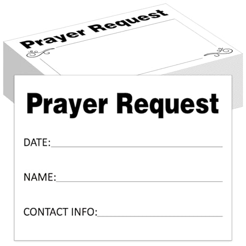 Moinchore 200 Pcs Prayer Request Cards 3x4 Inch Inspirations Prayer
