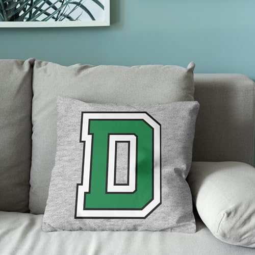 Image of Dartmouth College Big Green NCAA Sweatshirt Throw Pillow, Plush Officially Licensed Team Logo Cushion for Dorm, Couch, or Bed, Soft Cotton School Spirit Pillow, College Decor, 16 x 16 inches